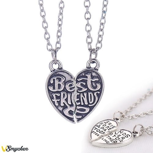 Best Friends halsband 2st hjärtan...