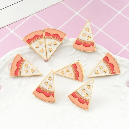 Pizza brosch 1st Rosa söta ikon...