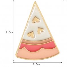 Pizza brosch 1st Rosa söta... 2