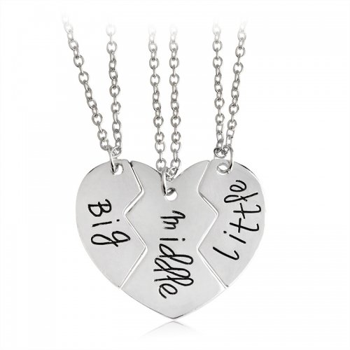 Little Middle Big Sisters Necklace -...