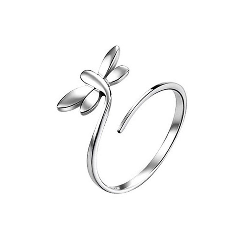 Silver Dragonflies ring 925 sterling silver Fjäril ring