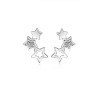 Köp billiga äkta Silver 925 äkta 925 Silver med Cubic Zirconia Stars örhängen - köp smycken fri frakt
