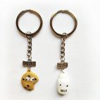 köp billiga nyckelringar - 2 st Cookies biscuits and Milk nyckelringar Best friends - billiga accesoarer