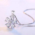 köp billiga halsband - billiga smycken - Äkta 925 Silver Cubic Zirkon Diamanter Halsband online - köp silver smycken rea