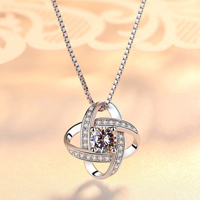 Eternal Heart Twist i  925 silver &...