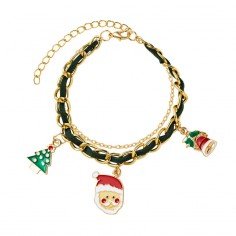 Julgran & snöflinga - Jul Armband - julsmycken 2