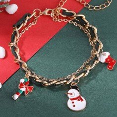 Snöflinga - Jul Armband - julsmycken